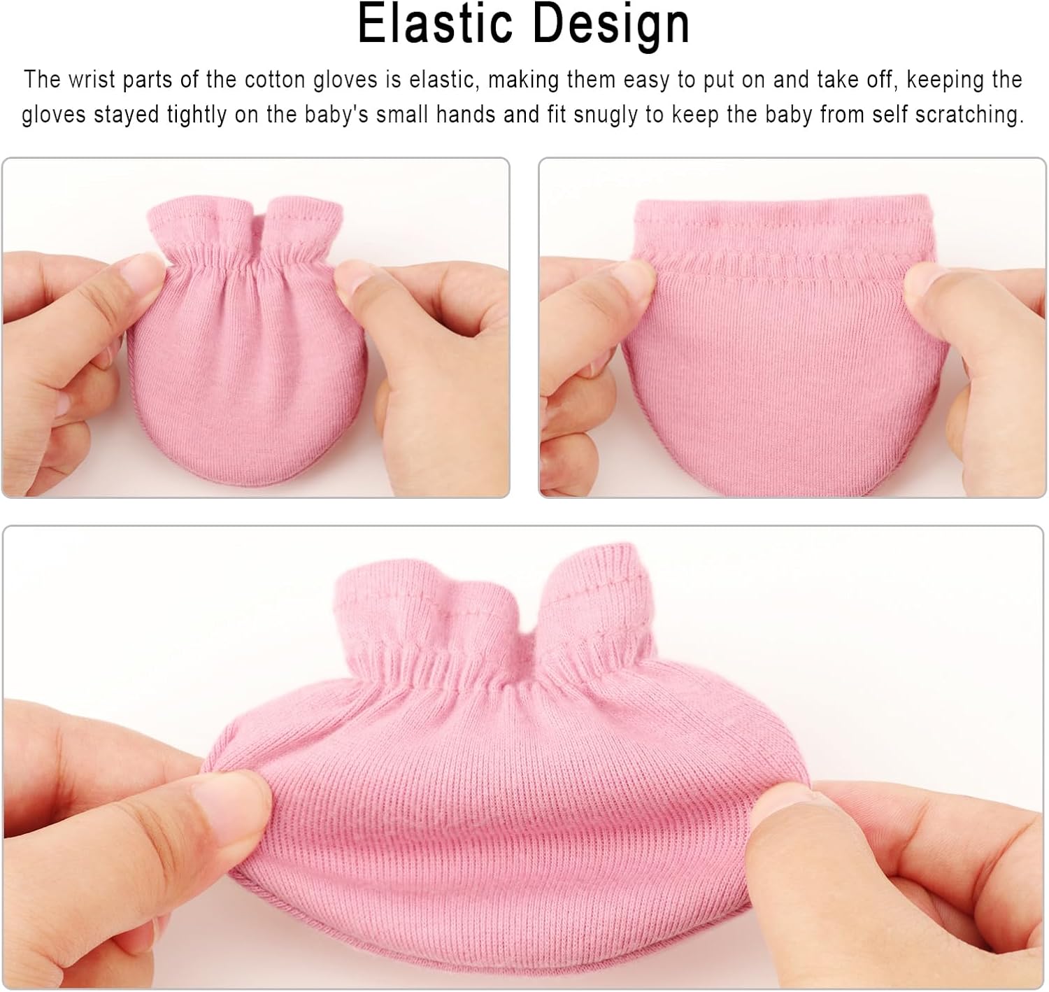 BQUBO Newborn Mittens for Boys and Girls 0-6 Months