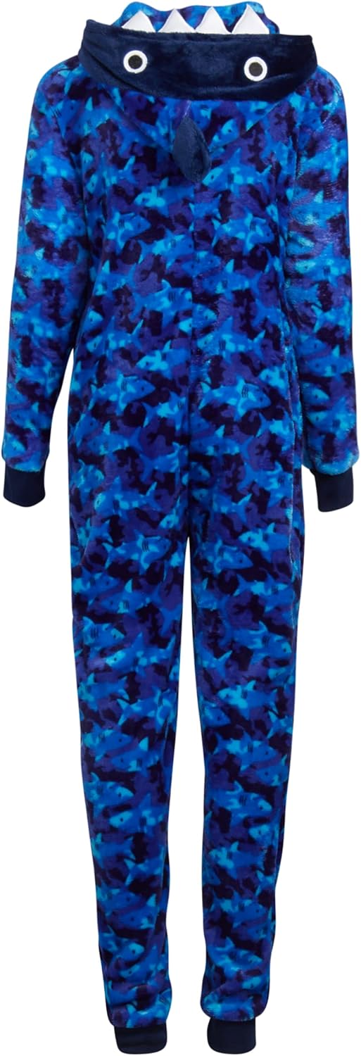 ONLY BOYS Shark Hoodie Pajama for Kids Sharks Dino Cyclopes Sloth