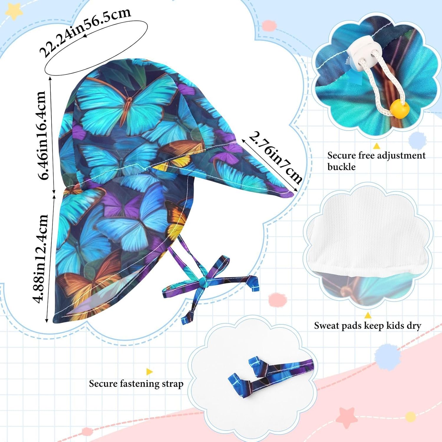 J JOYSAY UV Protection Baby Toddler Hat