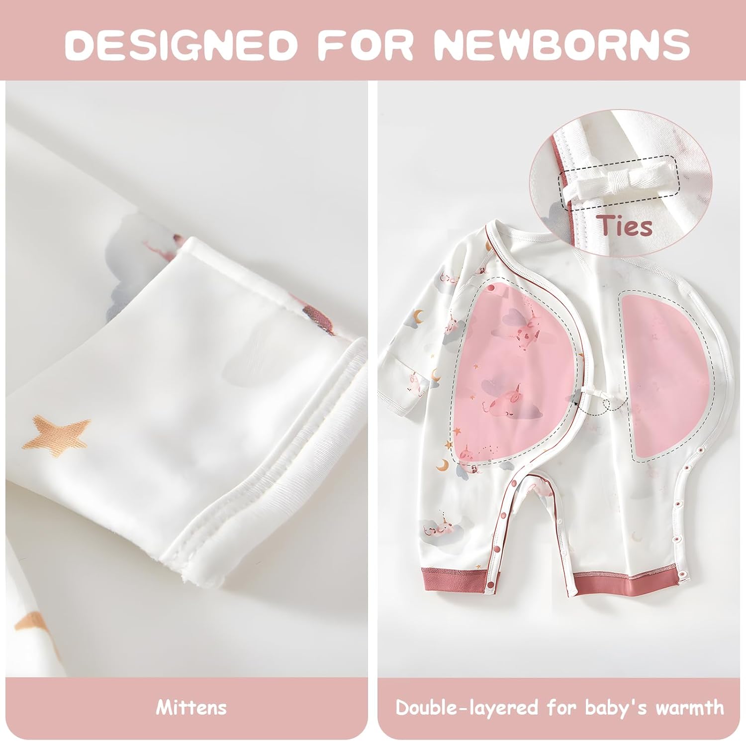 Charming 100 Organic Cotton Romper for Babies