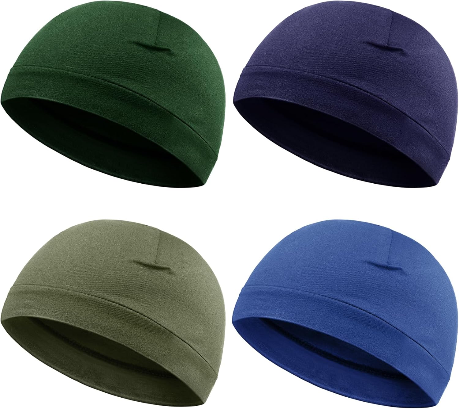 Syhood 4-Piece Skull Hats Men Women Kids Stretchy Comfy
