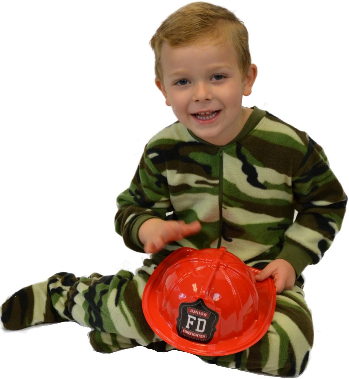Big Boys Camo Fleece Pajamas by BIG FEET PAJAMA CO