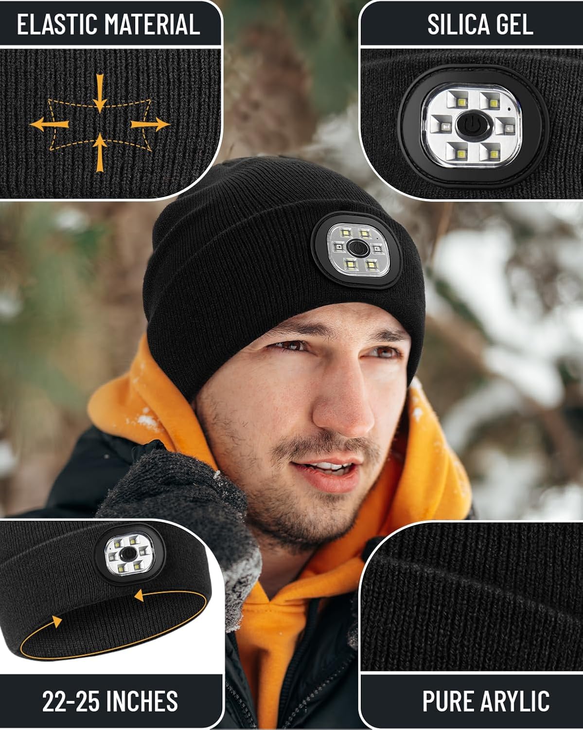 Fathers Seasonal Gift BGBIUS Beanie Headlamp