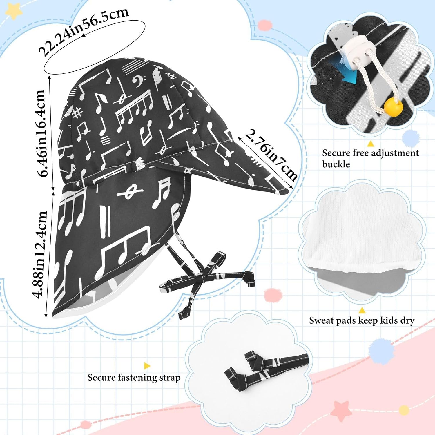 Adjustable Toddler Sun Hat 2-4T