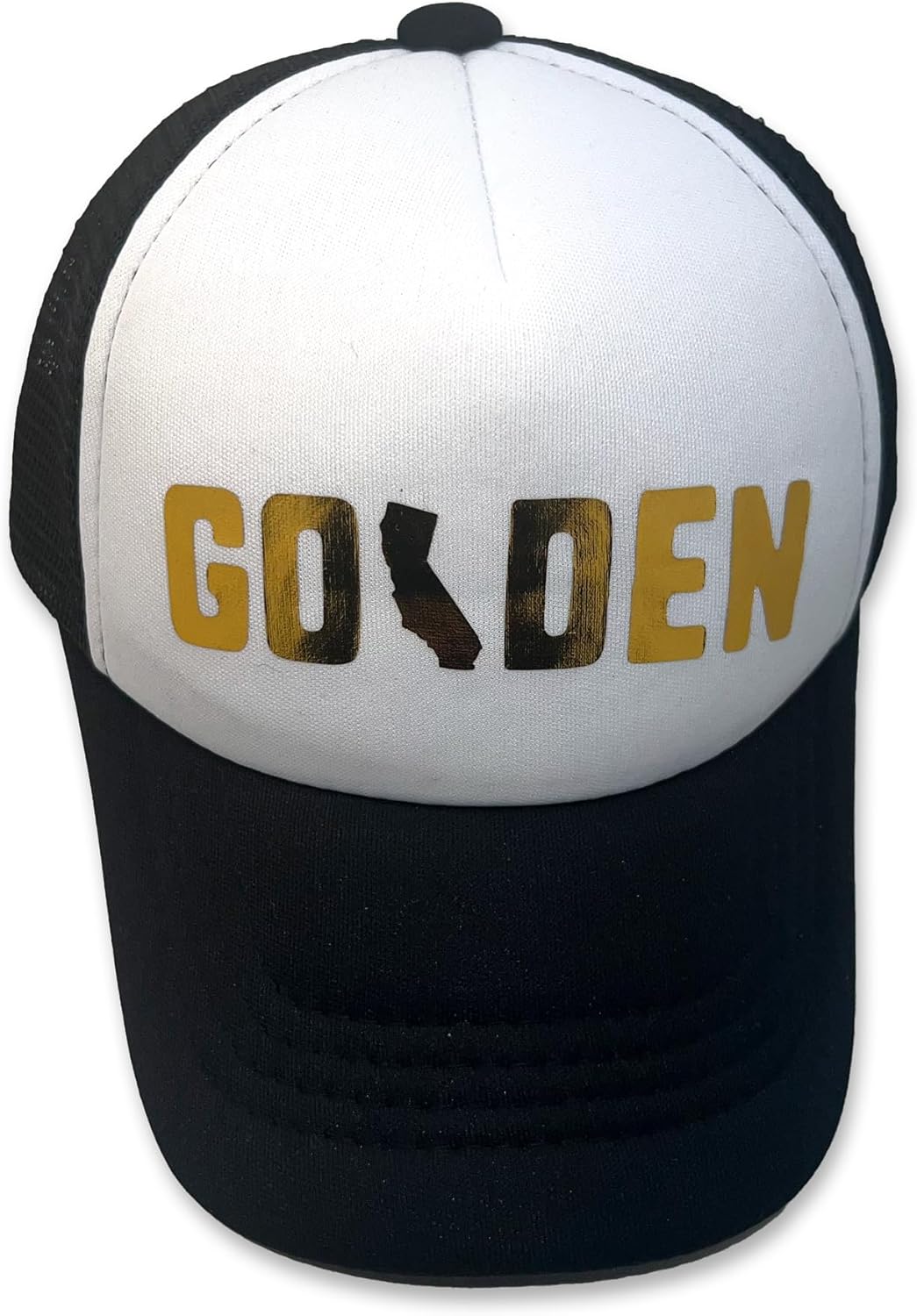 Sol Baby Golden Gold Foil Adjustable Snapback Mesh Trucker Hat