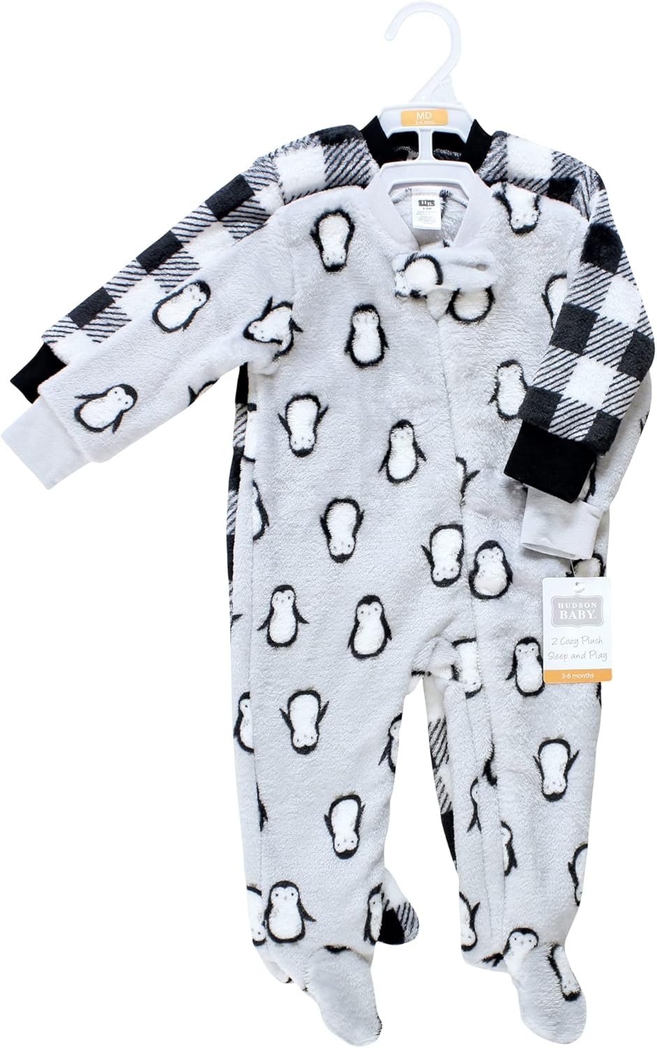 Hudson Baby Baby Girls Plush Sleep and Play Set - Two Blanket Sleepers