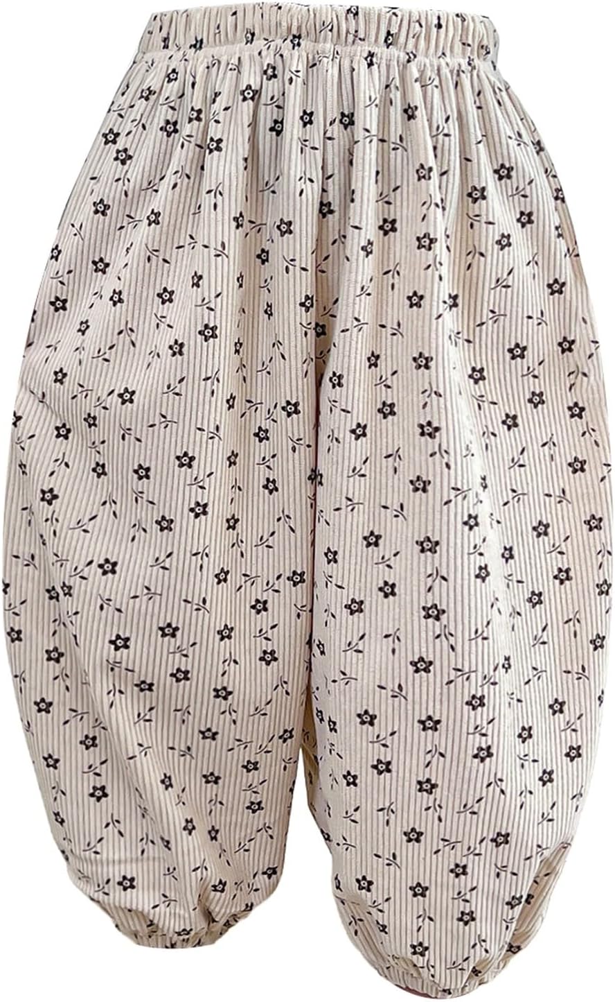 Cute Toddler Pants with Fun Floral Design