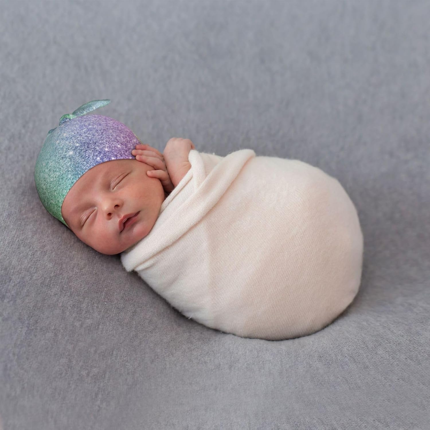 Xiso Ver Glitter Baby Beanie for Newborn