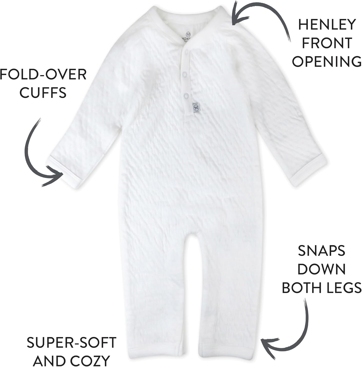 HonestBaby One-Piece Romper for Infants
