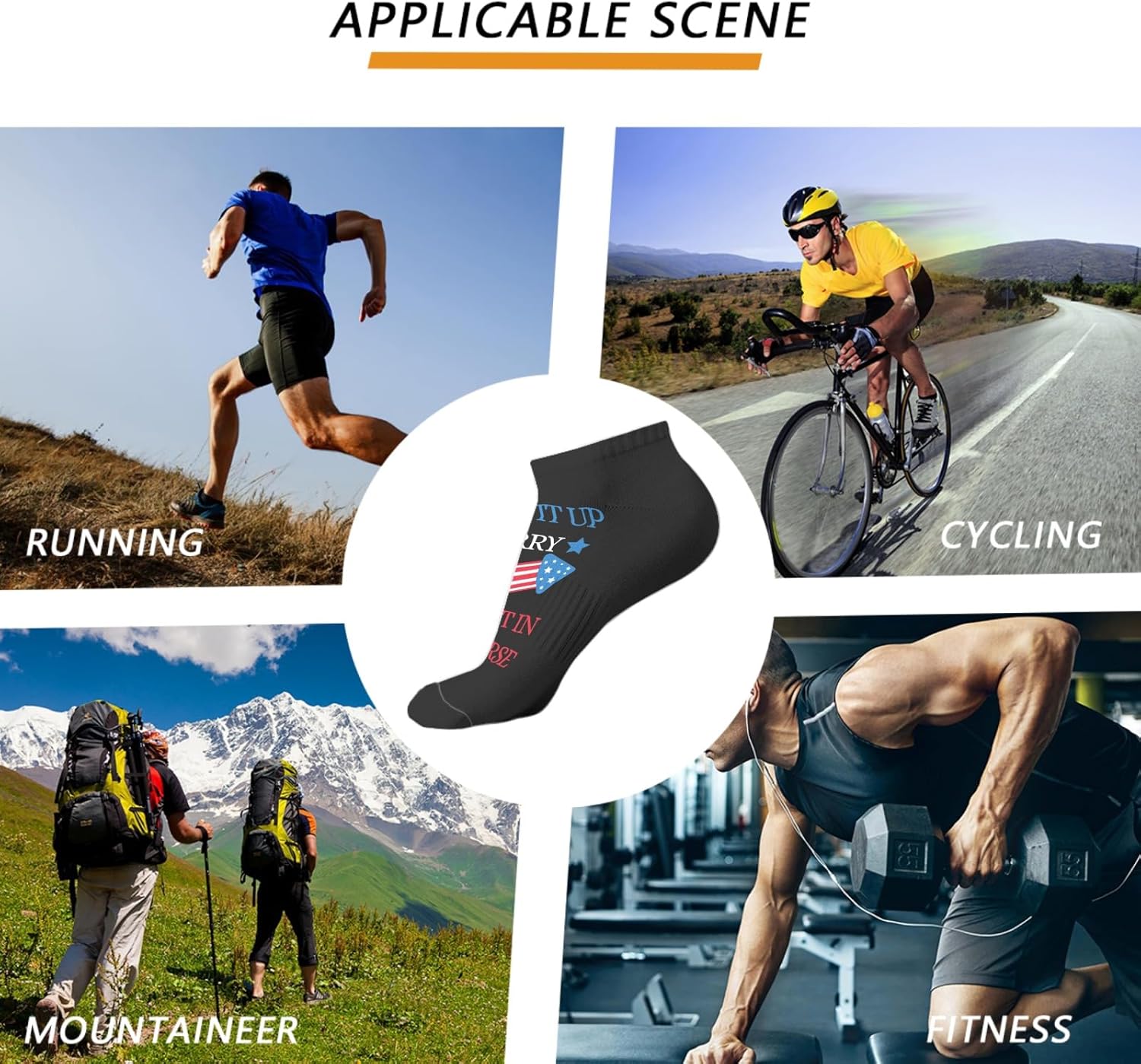 Funny Terry Socks for Men Let Them Know Youre Style-ChALLENGED