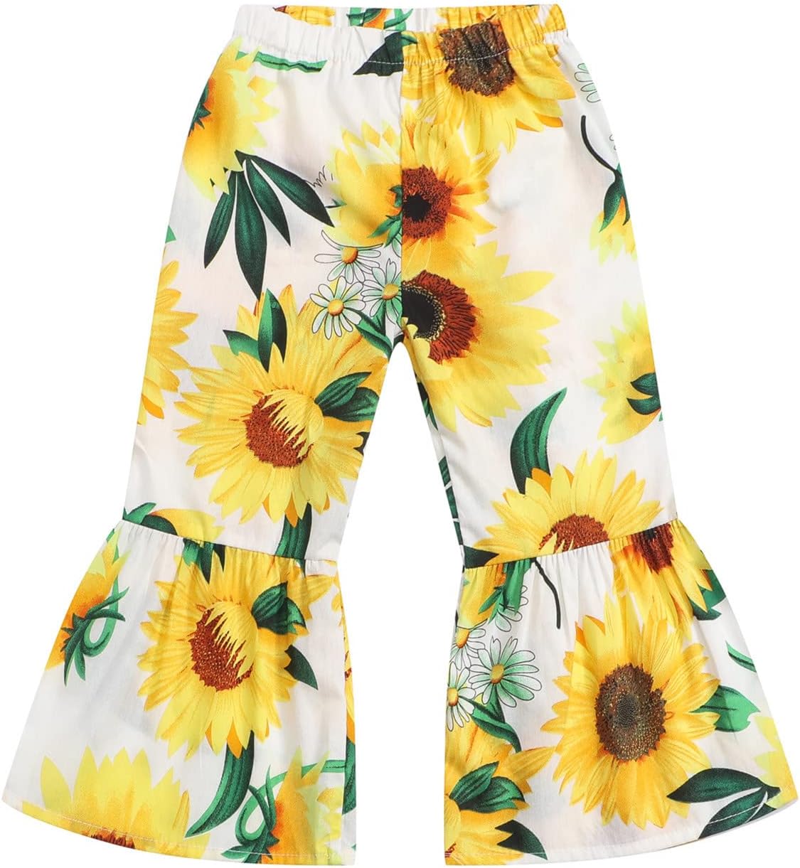 Sunflower Ruffle Fleece Pants Wintry Kids