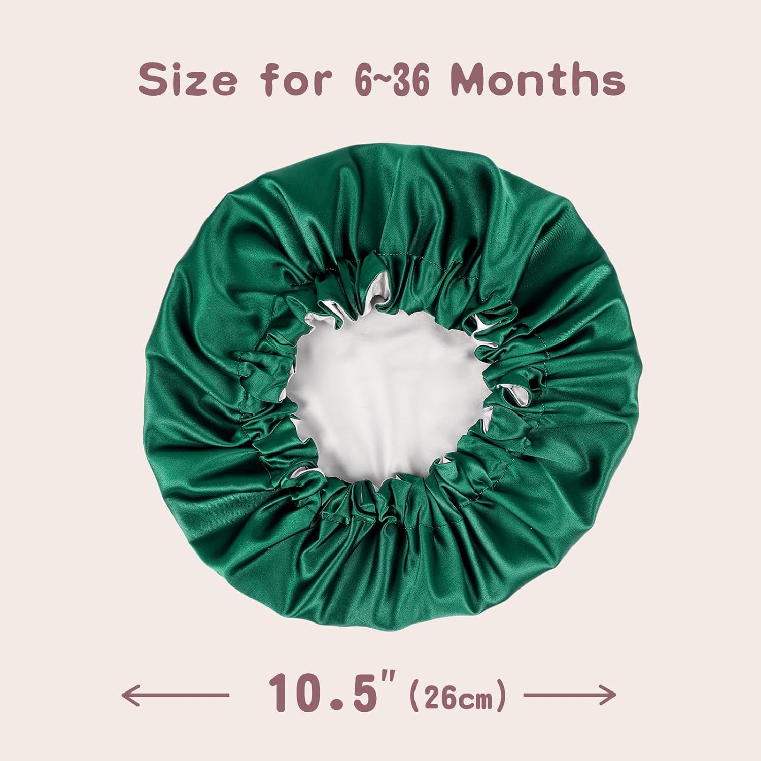 Natures Softness Reversible Bonnet for Curly Hair angle baby 636
