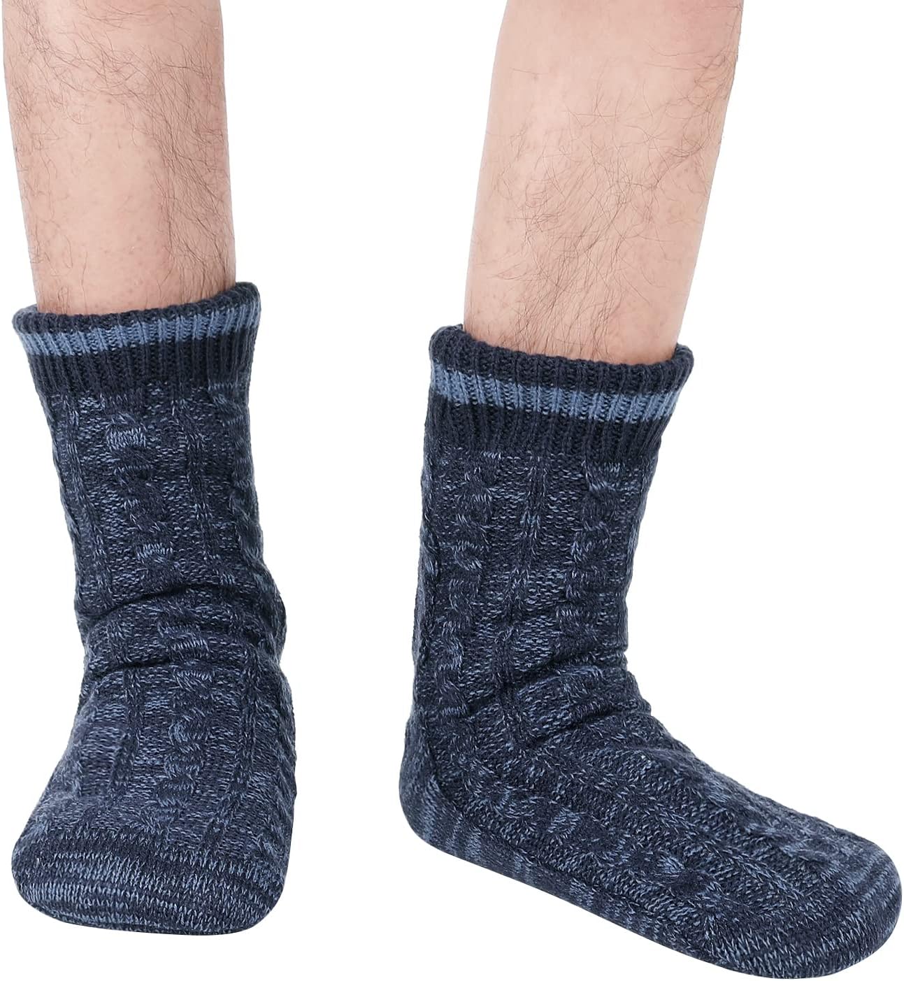 Warm Fuzzy Mens Winter Slipper Socks