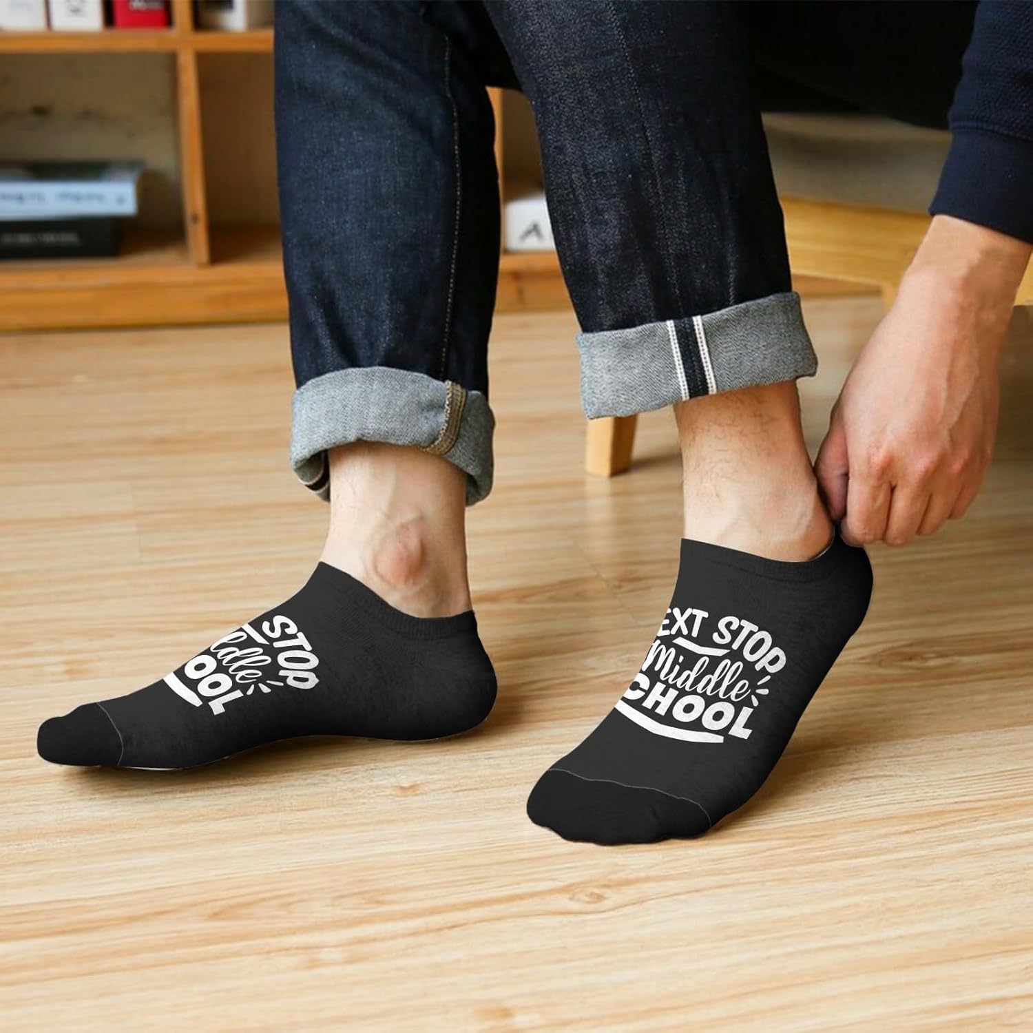 Nexts Stop Middles School Mens athletic socks for Graduation