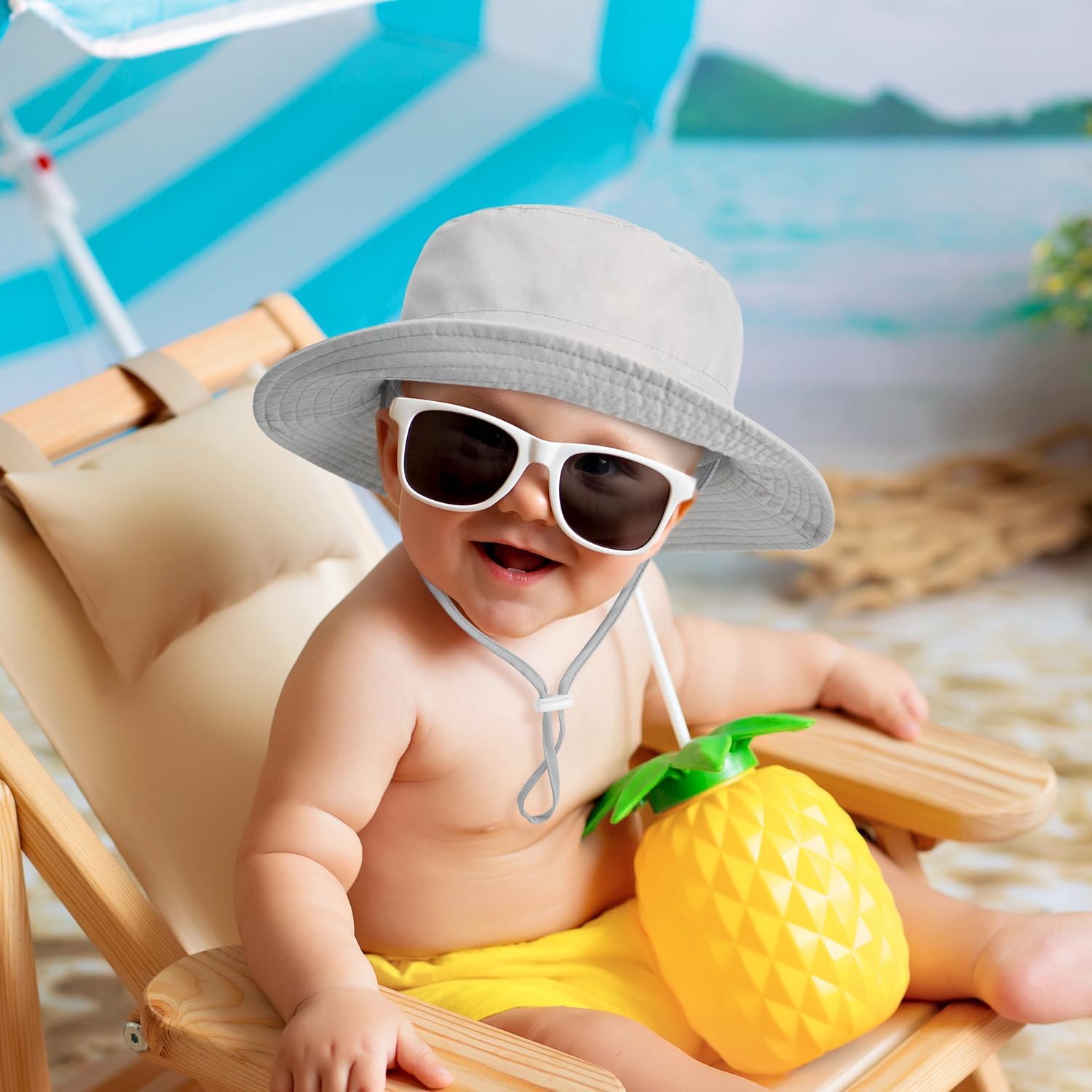 DANMY Baby Sun Hat for Kids UPF 50
