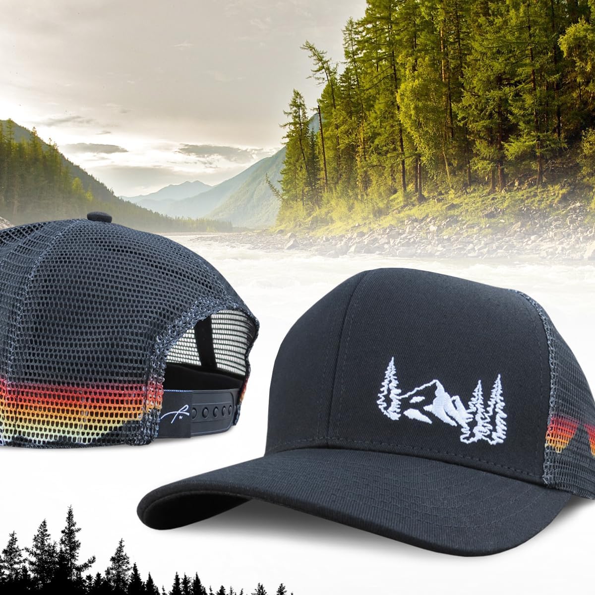 Mountains style Grace Folly Trucker Hat