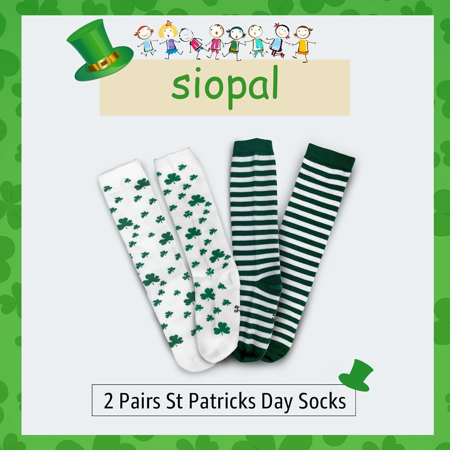 St Patricks Day Socks for Kids