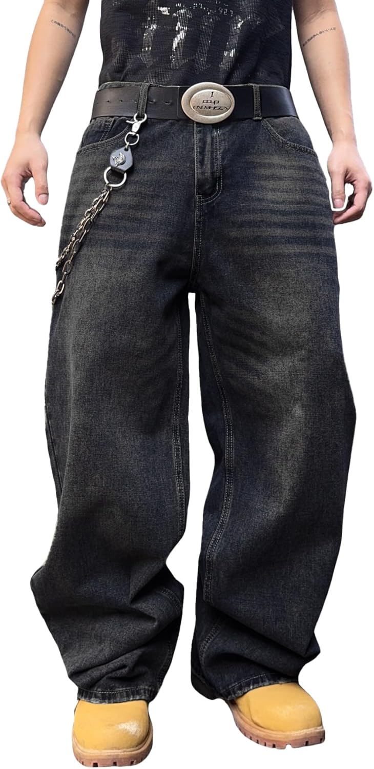 Stylish Wide Leg Skater Denim Jeans Baggy for Maximum Comfort