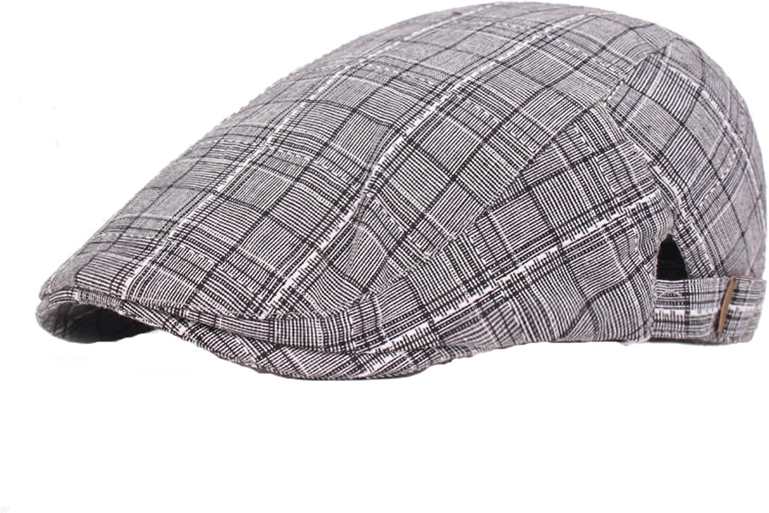 Adjustable Flat Cap for Men