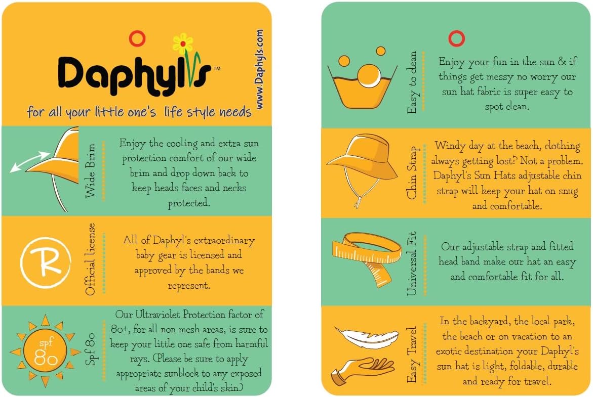 Daphyls The Beatles Toddler Sun Protection Hat