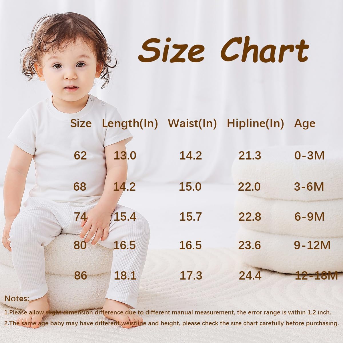Bafeicao 3-Pack Newborn Baby Pants
