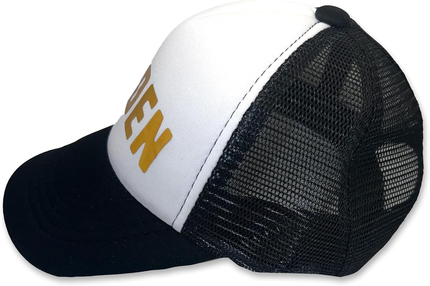 Sol Baby Golden Gold Foil Adjustable Snapback Mesh Trucker Hat