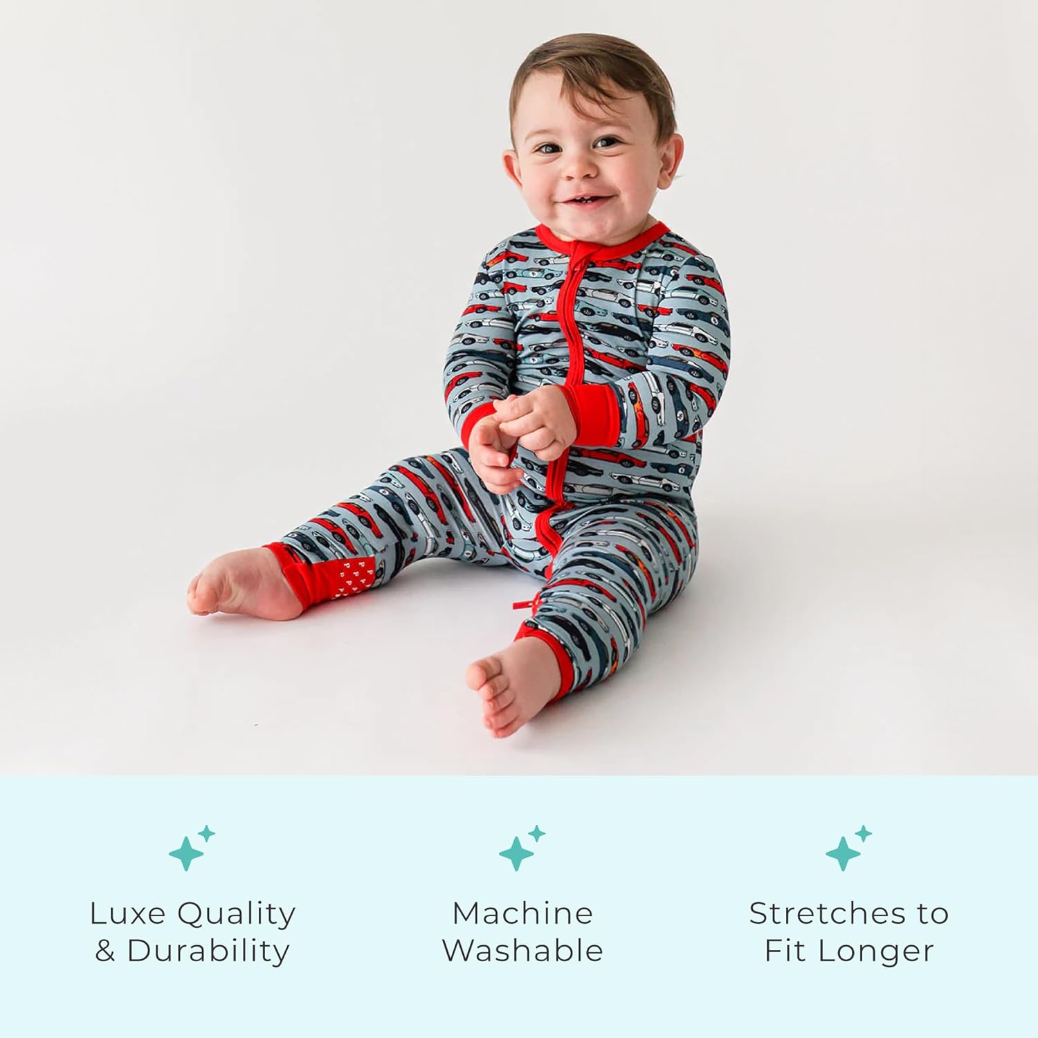 Posh Peanut Convertible Baby Pajamas for Easy Diaper Changes