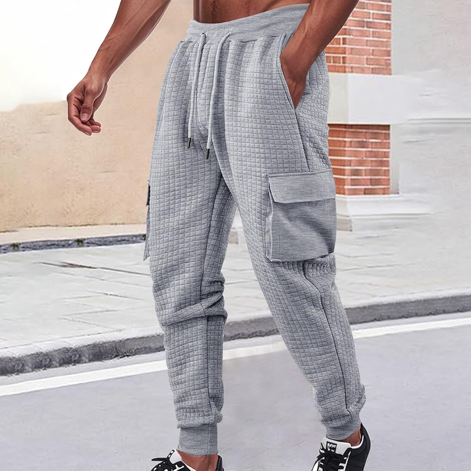 BeyondComfort PlusWoute waffle sweatpants for men