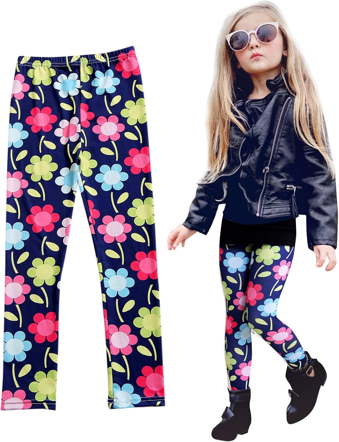 ToddlBy - Floral Printable Casual Pants for Kids