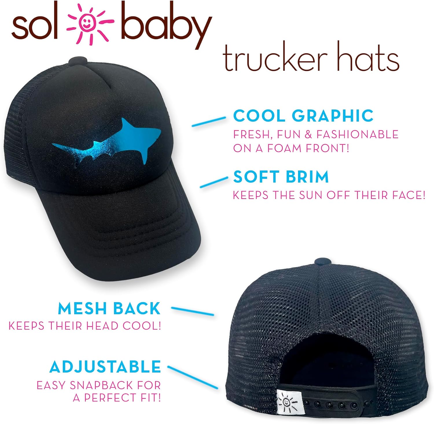 Sol Baby Shark Trucker Hat