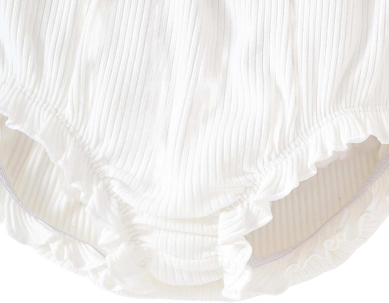 3-Pack Summer Comfortable Baby Girl Bloomers with Ruffle Design