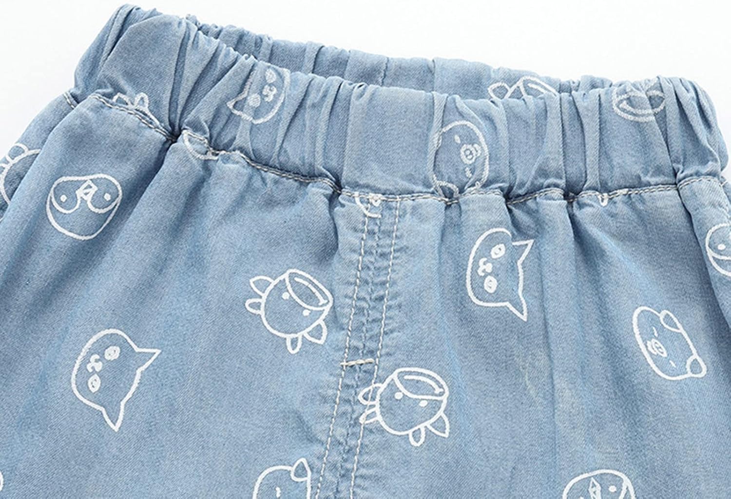 Cute Cartoon Animal Print Elastic Waist Pants for Toddler Boys Girls