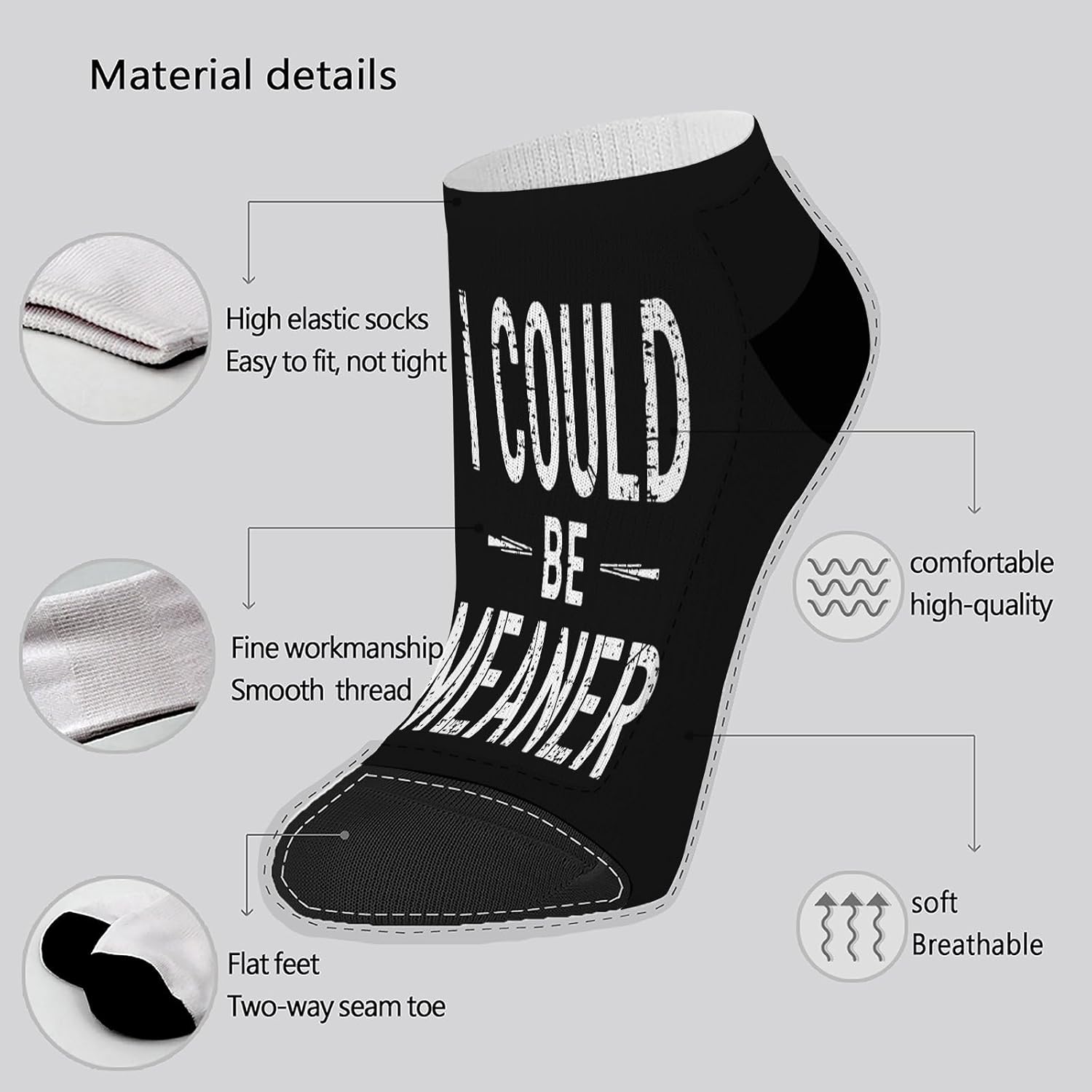 Vintage Retro Funny Meme Mens Athletic Socks