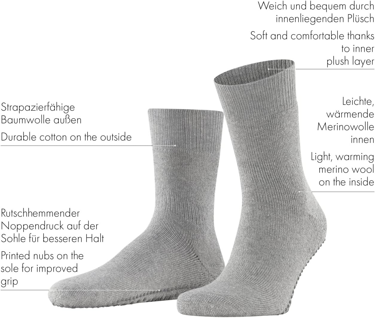 FALKE Mens Slipper Socks for Warm Comfort