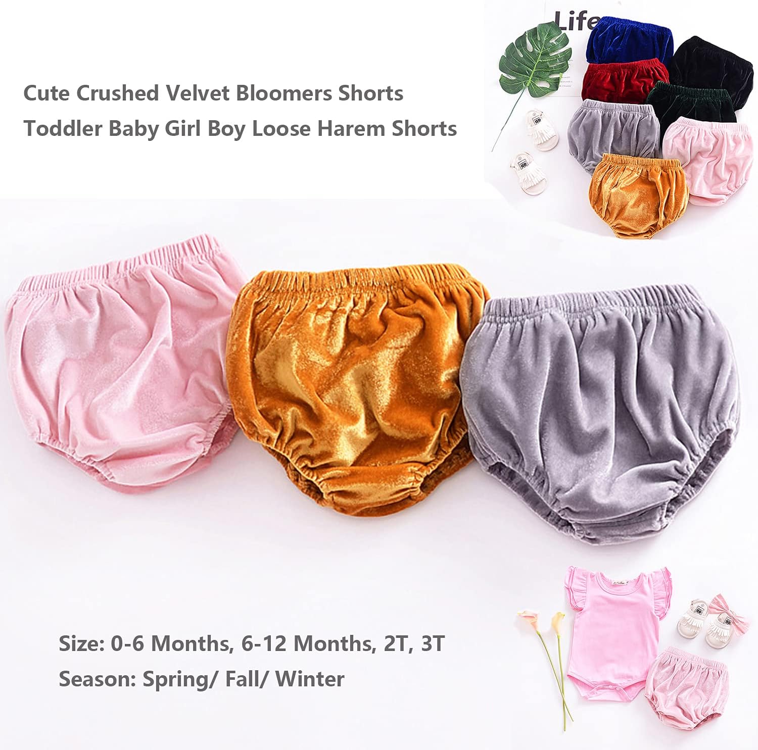 EISHOW Soft Ruffle Bloomers Toddler Boys and Girls
