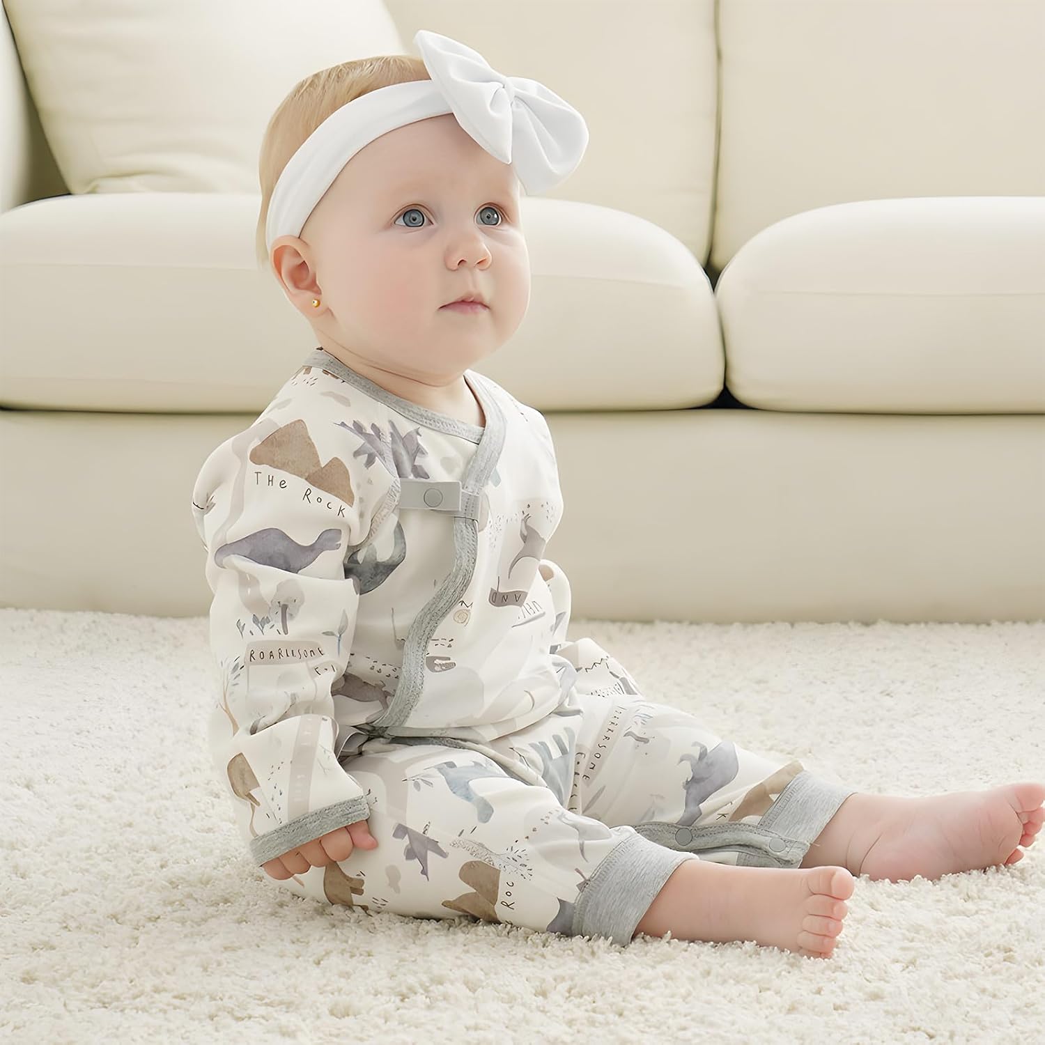 Charming 100 Organic Cotton Romper for Babies