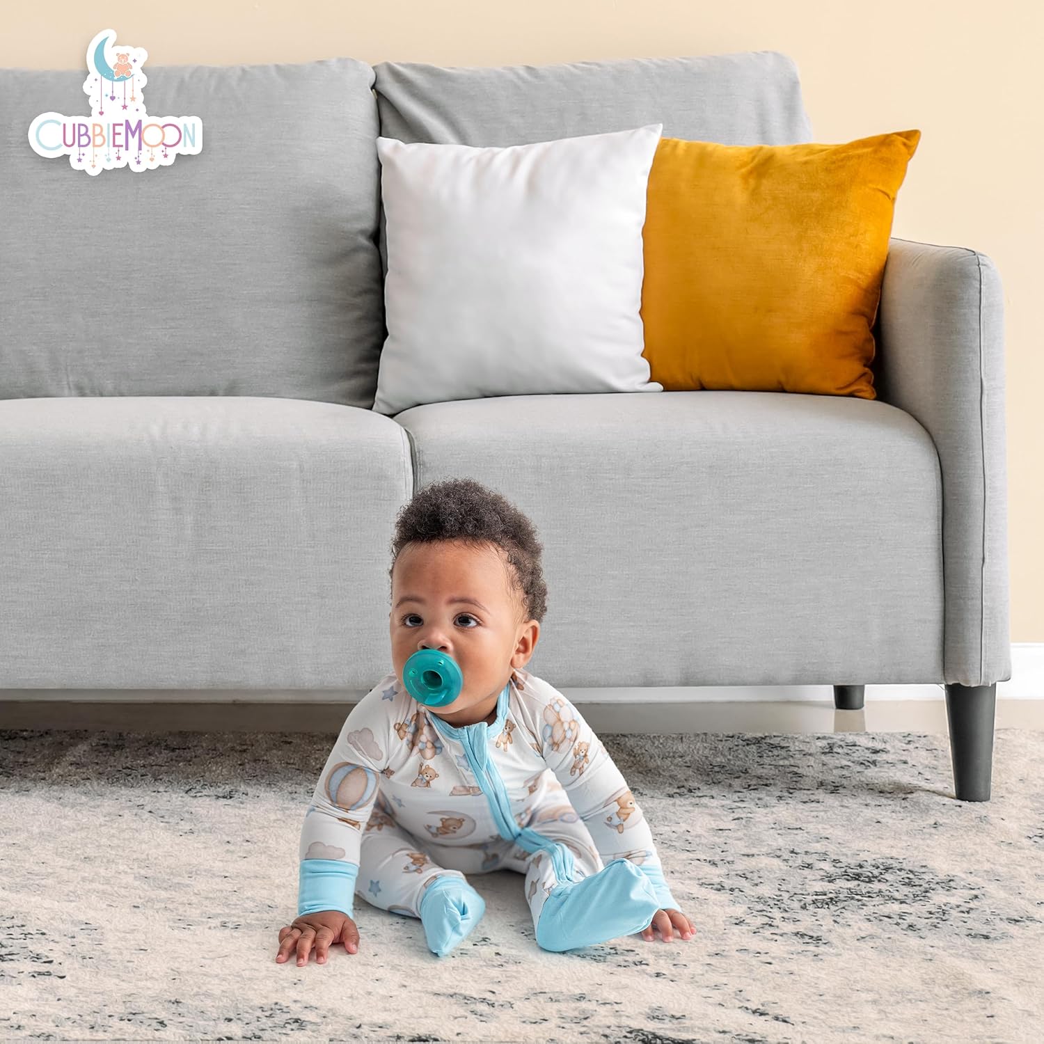 2-Pack Bamboo Viscose Baby Pajamas 0-24 Months