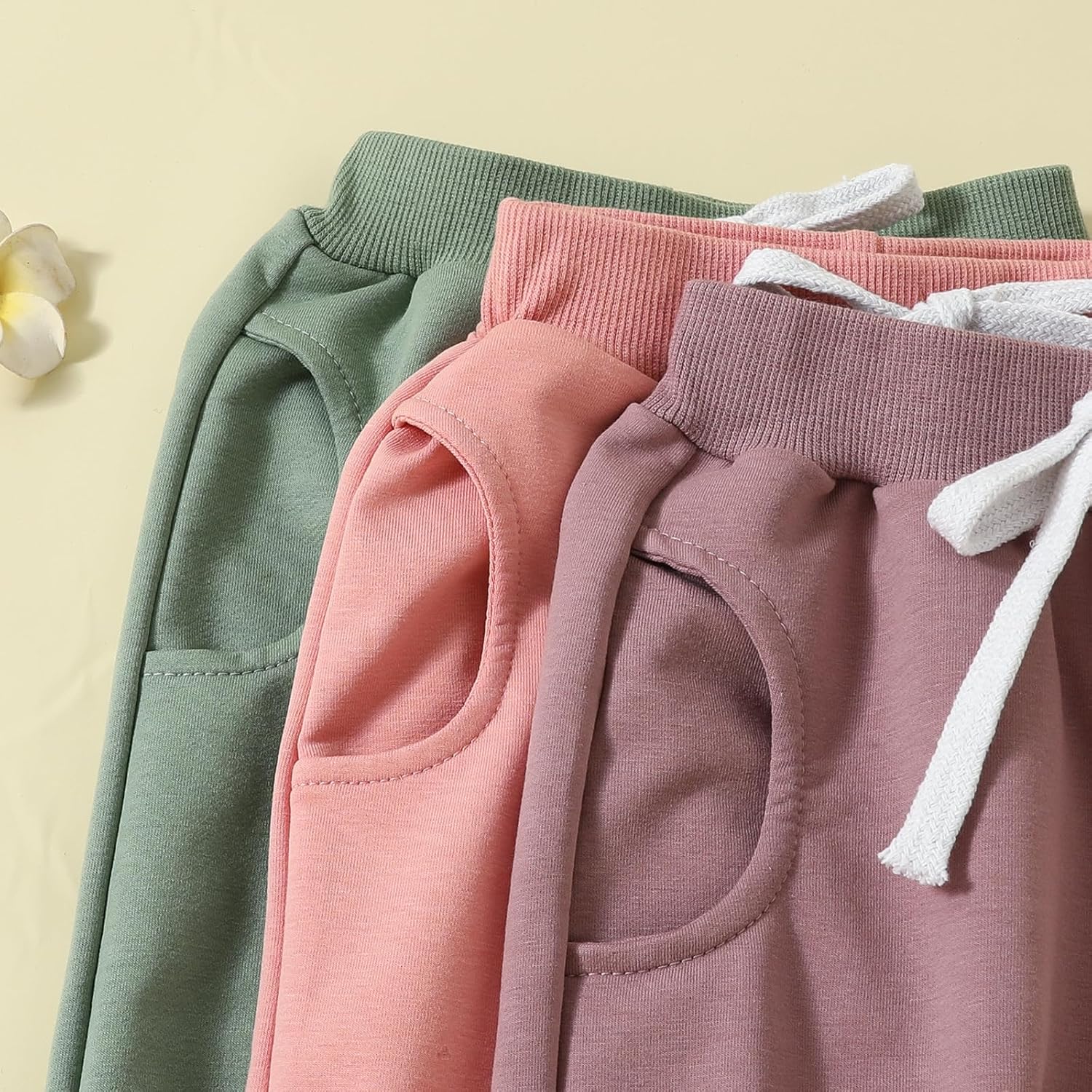 SHUING 3-Piece Casual Joggers for Toddlers