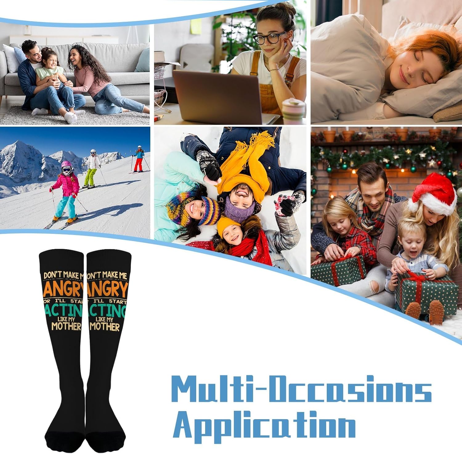 Fun Stretchy Socks for Boys Mom Dad or Friends