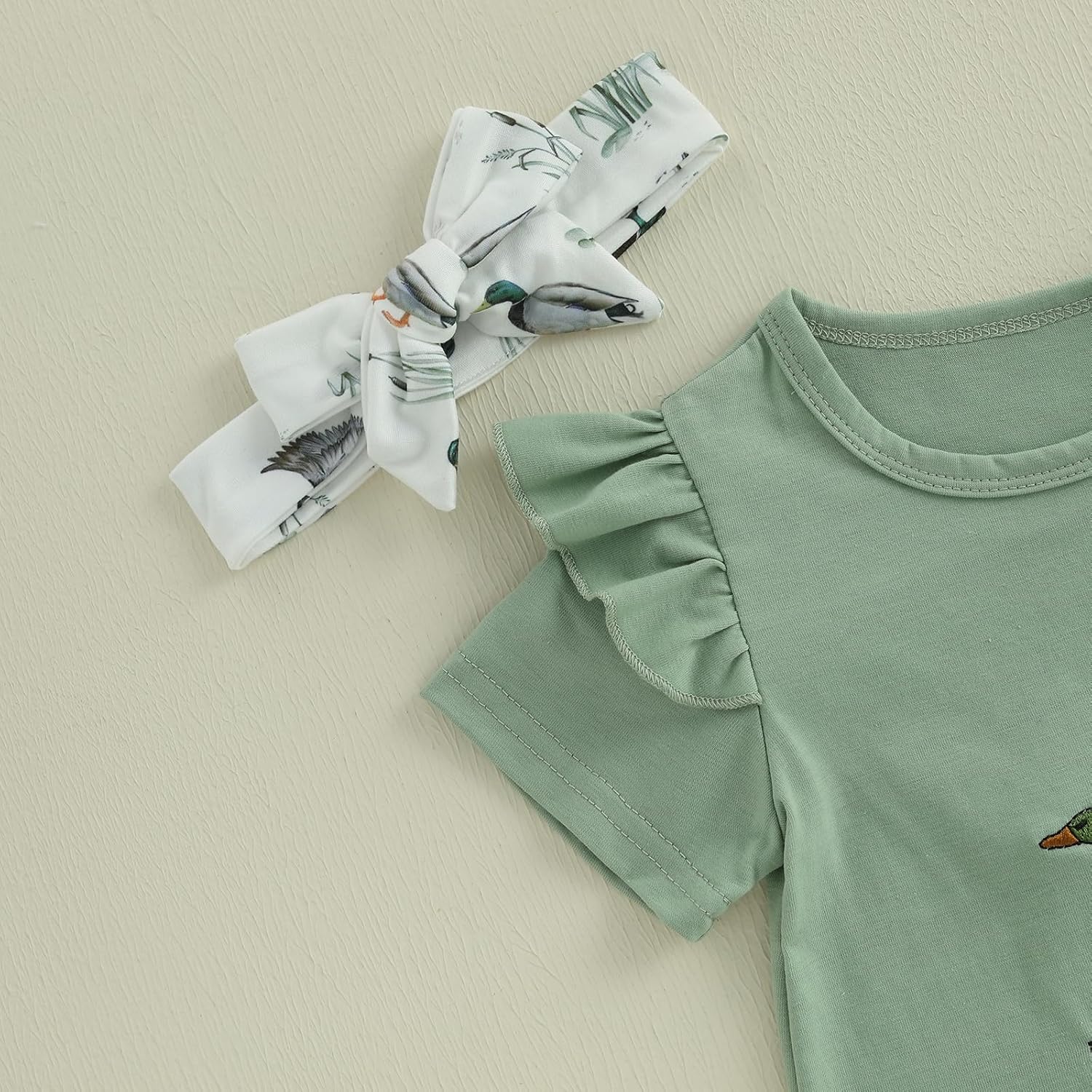 Cute Toddler Girls Streaming Flare Pants Set