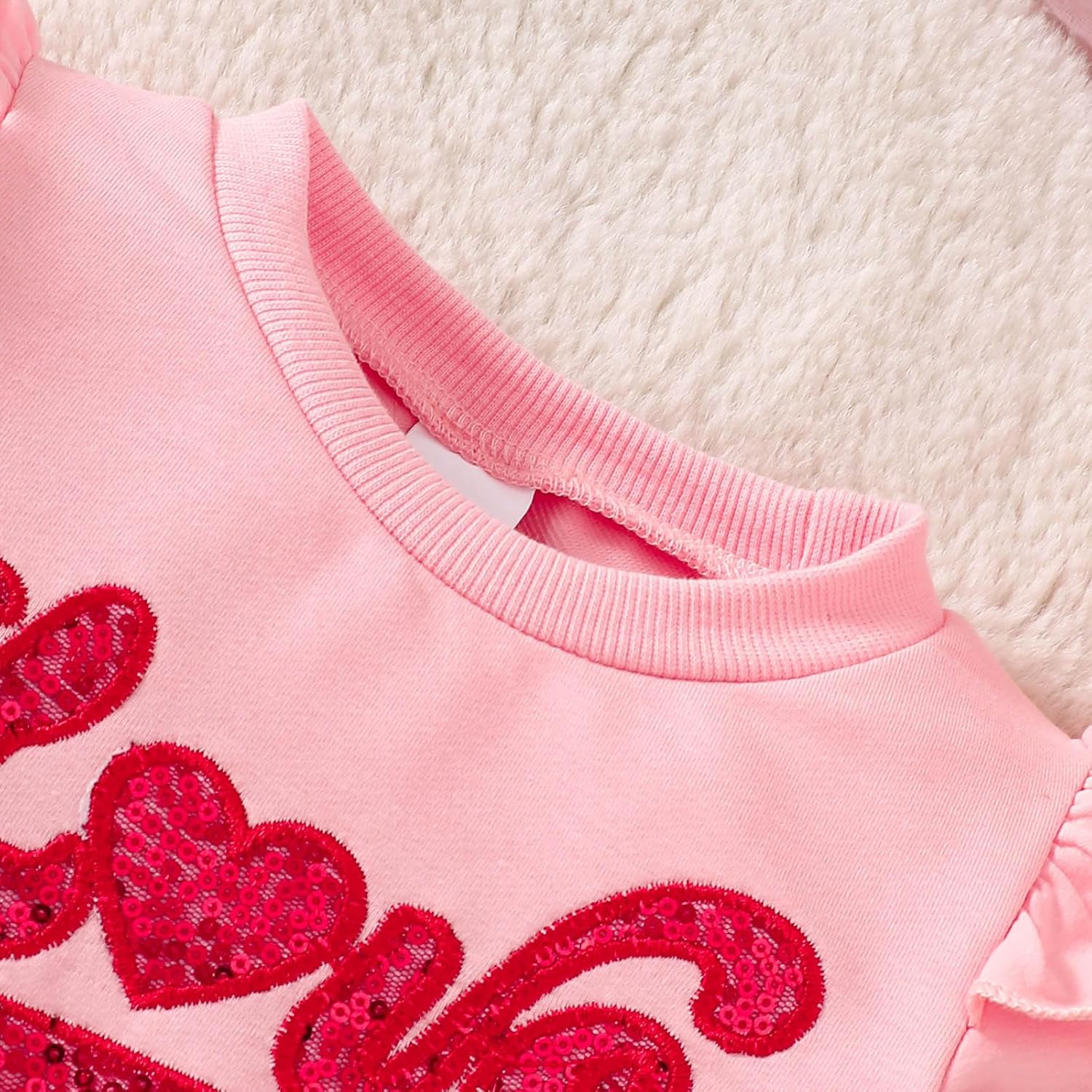 adorable fall valentines day set for baby girls