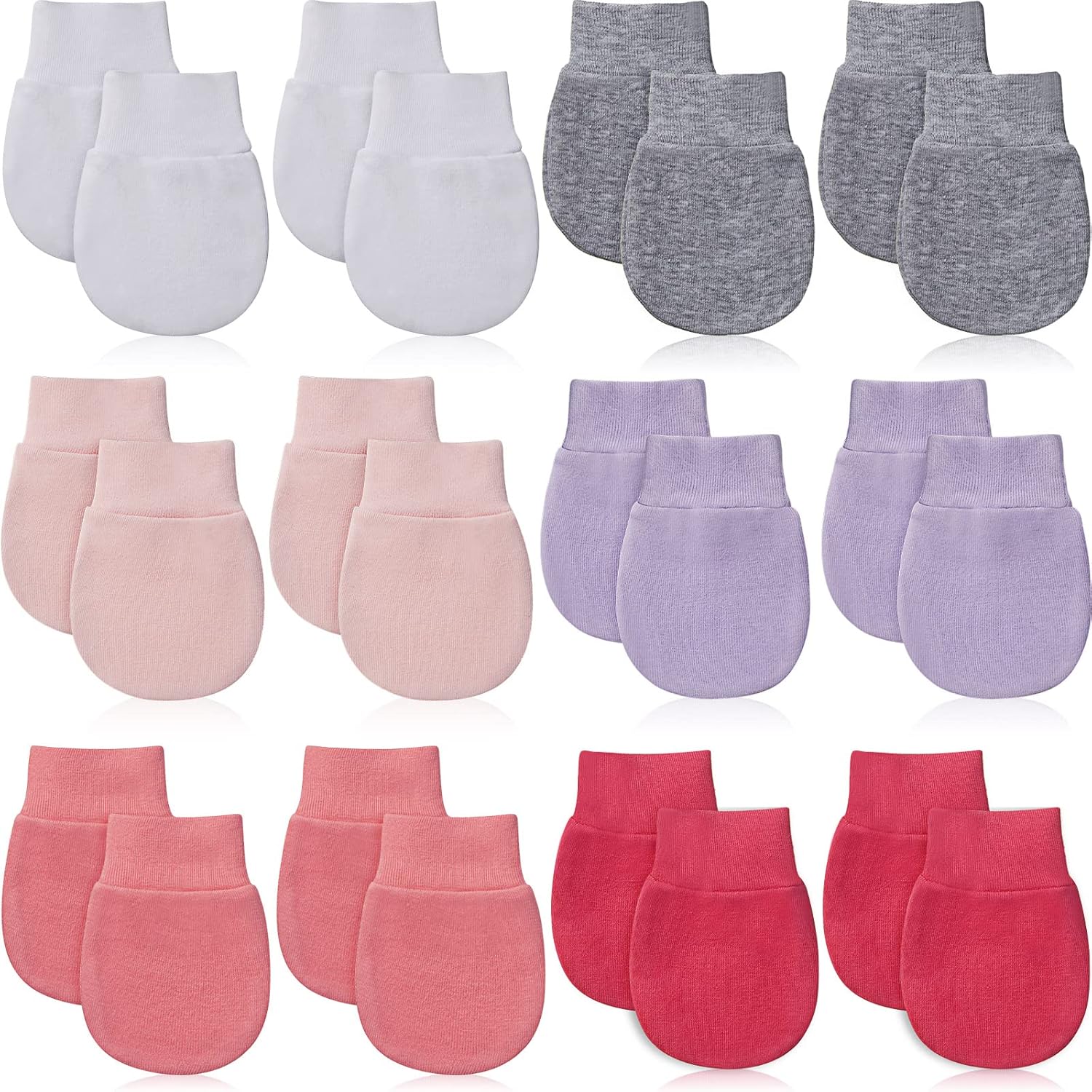 12 Pair Newborn Gloves for Boys Girls 0-6_months