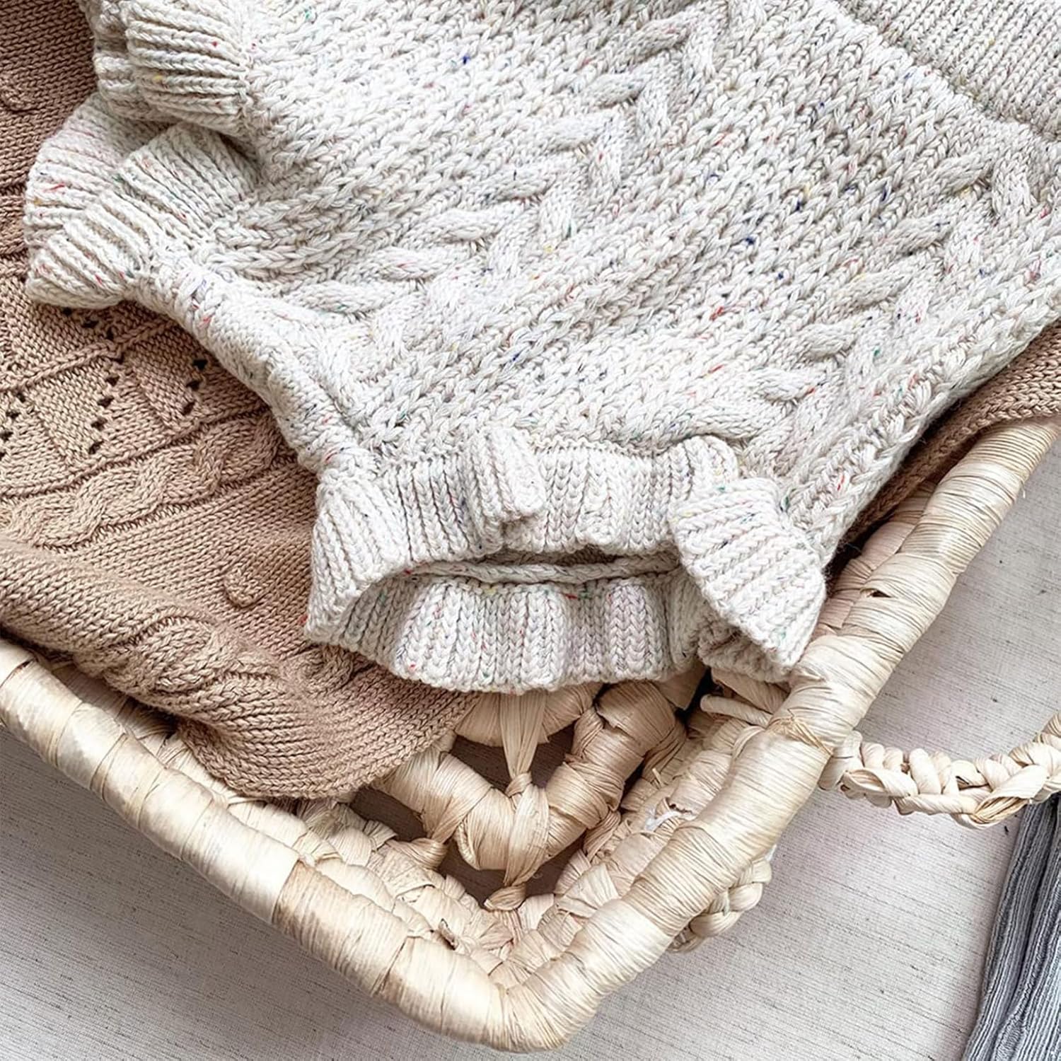 YEAHDOR Newborn Underwear - Soft knit and ruffle design