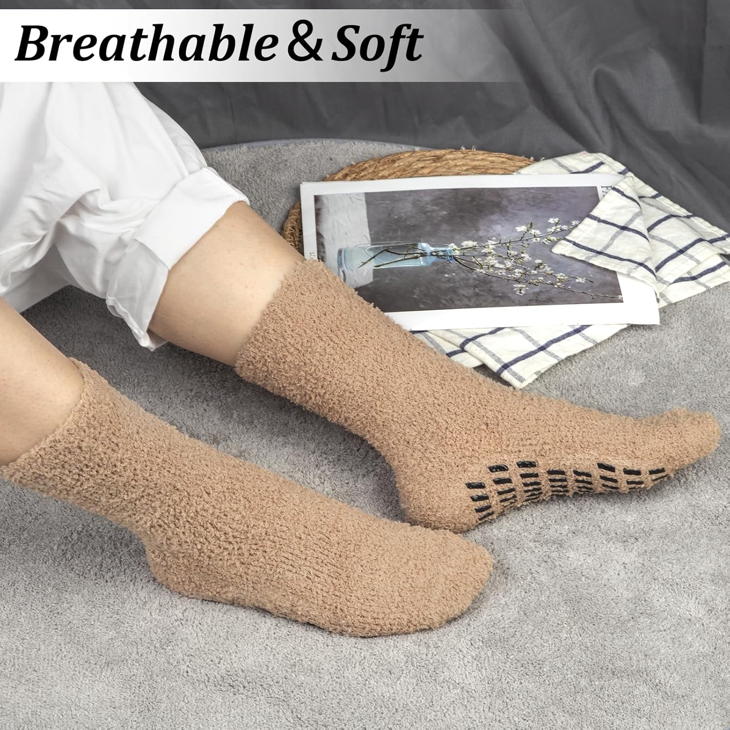Mens Fuzzy Winter Socks