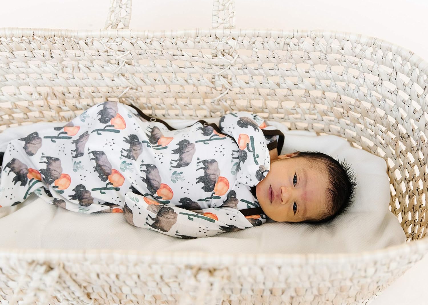 Copper Pearl Knotted Lightweight Baby Gown Stretchy for Growth