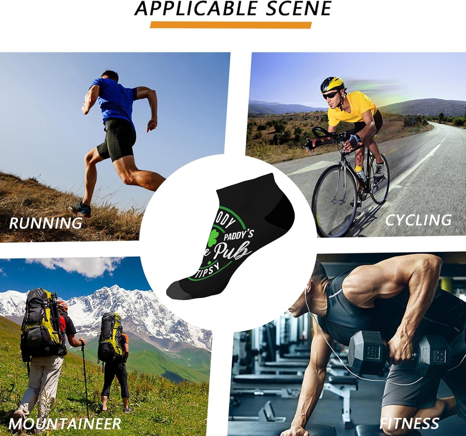 Mens Calf Socks for St Patricks Day - Funny Cute