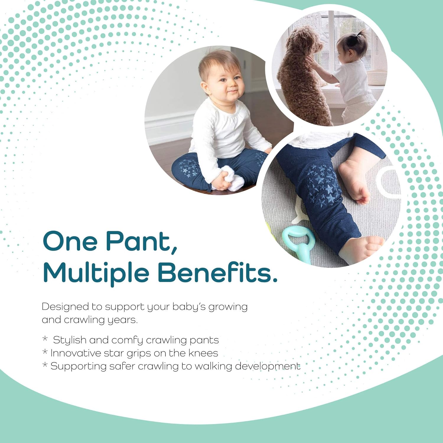 Anti-Slip Harem Pants for Crawling Babies
