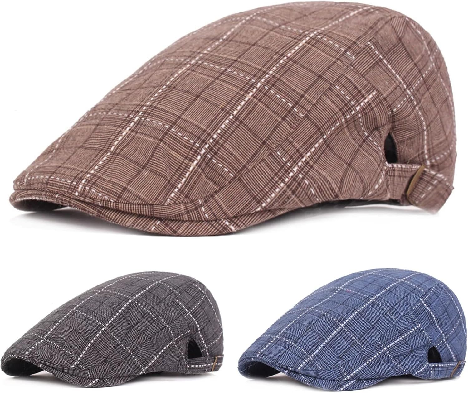 Mens Soft Suede Newsboy Cap