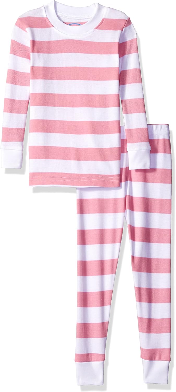 Saras Prints Unisex Toddler Organic Cotton Long John Pajamas
