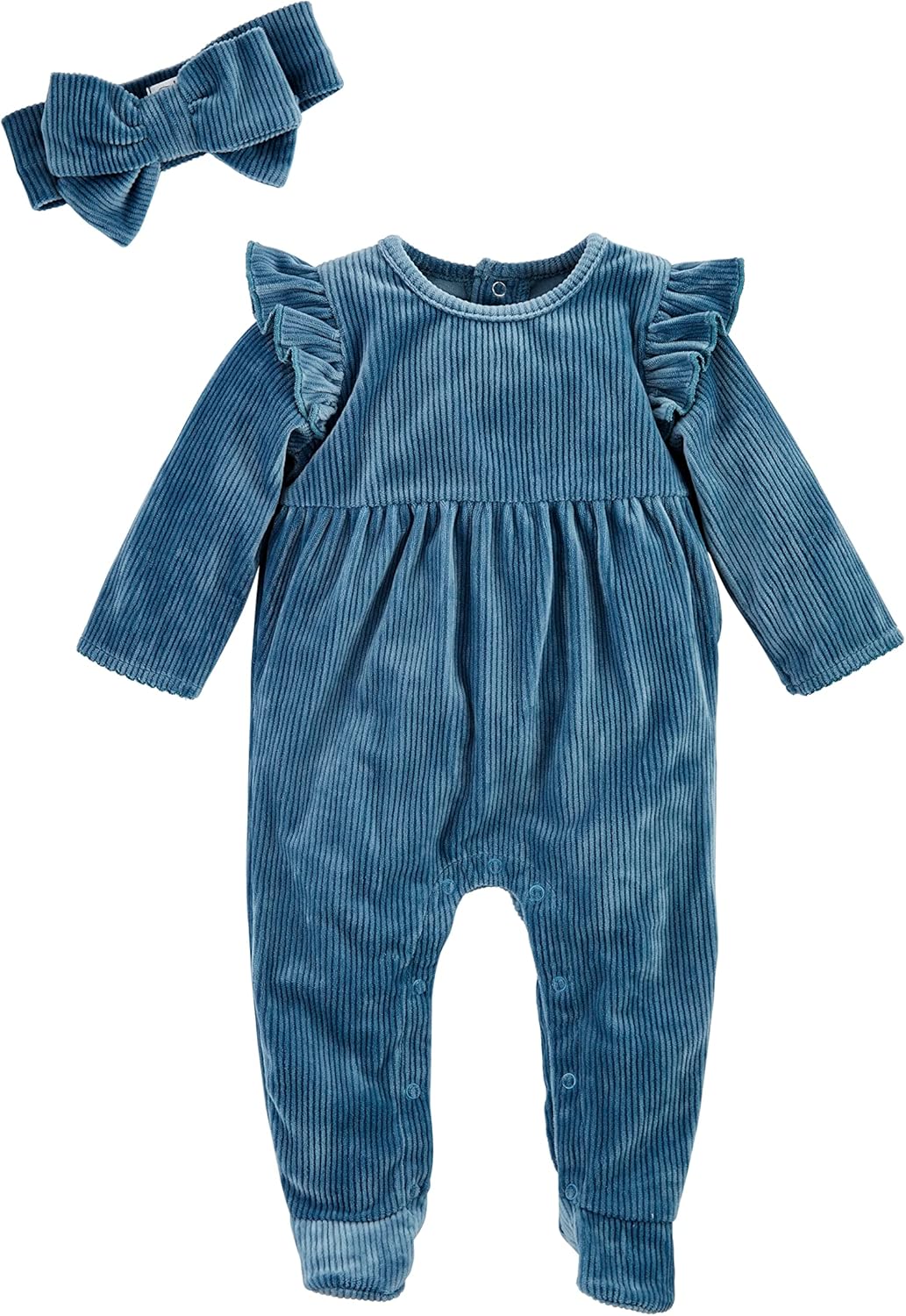 Adorable Navy Baby Sleeper Set